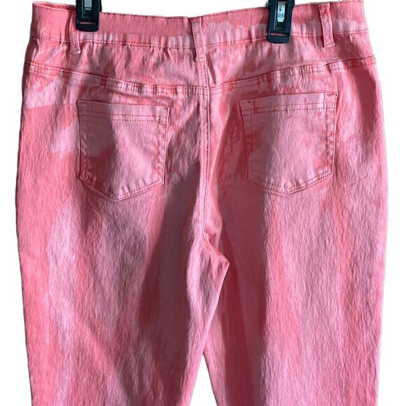 DG2 Diane Gilman Coral Tie Dye Jeans 10 - Picture 12 of 12